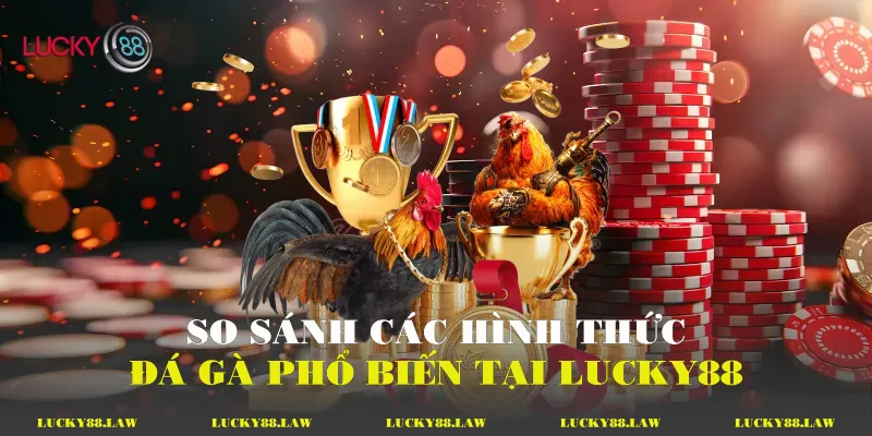 So sánh các hình thức đá gà phổ biến tại Lucky88